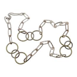 183 - COLLAR LARGO DE PLATA