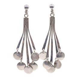 250 - PENDIENTES LARGOS DE PLATA