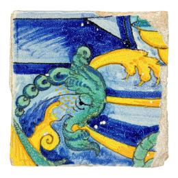 544 - AZULEJO DE CERÁMICA DE TALAVERA DE LA REINA S. XVII-XVIII