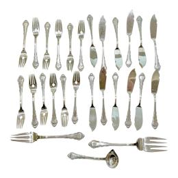883 - SERVICIO PARA PESCADO EN PLATA DEL ÚLTIMO CUARTO DEL S.XX