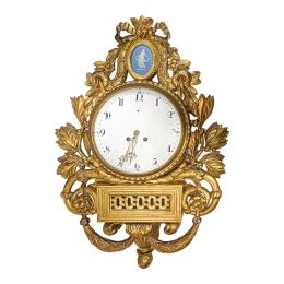 897 - RELOJ DE PARED GUSTAVIANO DE PPS. DEL S.XIX