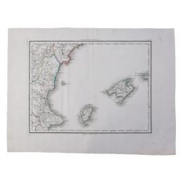 122 - MAPA DE VALENCIA E ISLAS BALEARES