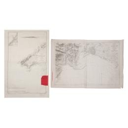 142 - PAREJA DE MAPAS MARITIMOS 