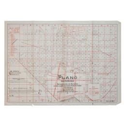 203 - PLANO NUMERADO DEL ENSANCHE DE BARCELONA 