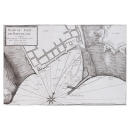 170 - PLAN DU PORT DU BARCELONE 
