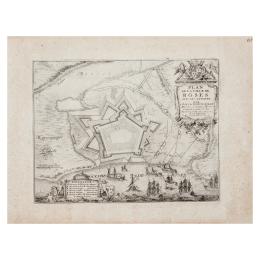 158 - PLAN DE LA VILLE DE ROSES 