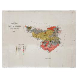 123 - MAPA GEOLOGICO EN BOSQUEJO DE LA PROVINCIA DE GERONA 1886