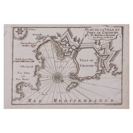 162 - PLAN DE LA VILLE ET PORT DE COLIOURE 