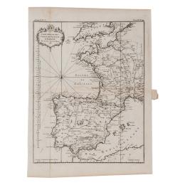 36 - CARTE REDUITE DES COSTES DE FRANCE ET D'ESPAGNE 