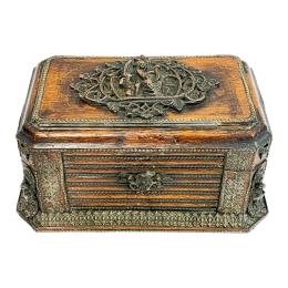 1022 - CAJA JOYERO DE MEDIADOS DEL S.XIX