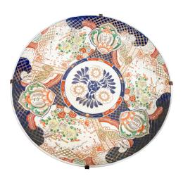 632 - GRAN PLATO DE PORCELANA JAPONESA IMARI CIRCA 1900