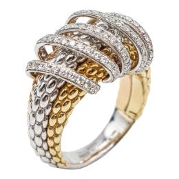 107 - ANILLO FOPE CON BRILLANTES