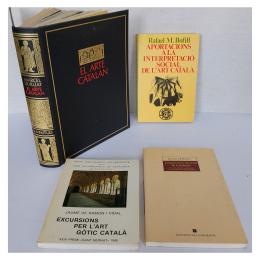 300 - CUATRO LIBROS SOBRE ARTE CATALÁN