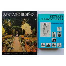 350 - DOS LIBROS, UNO SOBRE RUSIÑOL, OTRO SOBRE RAMON CASAS