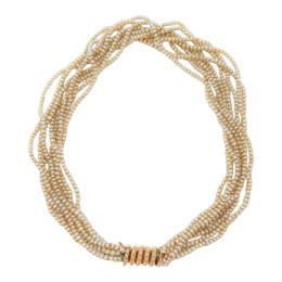 177 - COLLAR GARGANTILLA DE PERLAS, AÑOS 80