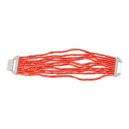 267 - PULSERA CON CORAL DE CERDEÑA