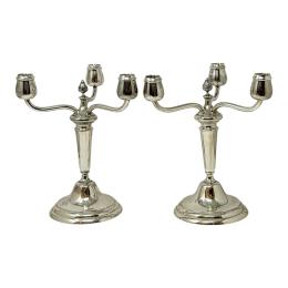 1088 - PAREJA DE CANDELABROS DEL PRIMER TERCIO DE S. XX