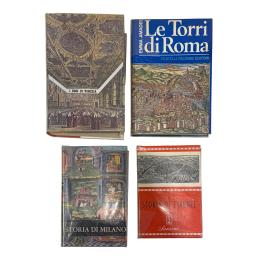 480 - CUATRO LIBROS DE HISTÓRIA DE CIUDADES ITALIANAS