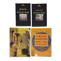 478 - CUATRO LLIBRES SOBRE BARCELONA