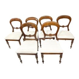535 - SEIS SILLA DE ESTILO VICTORIANO DE MEDIADOS S. XX