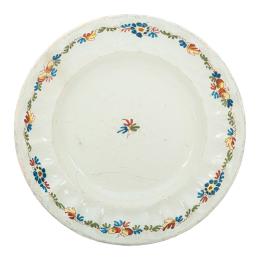 729 - PLATO DE PORCELANA DE ALCORA DEL S. XIX