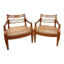 516 - PAREJA DE BUTACAS DE MEDIADOS S.XX