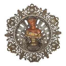 1211 - MEDALLÓN CON BUSTO FRANCÉS DE FINALES DE S. XIX-XX