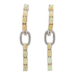 248 - PENDIENTES LARGOS CON ÓPALOS