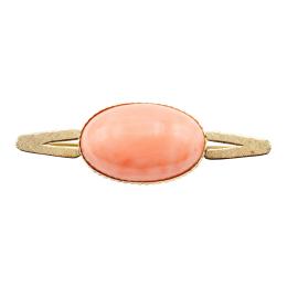 121 - BROCHE CON CORAL, AÑOS 70