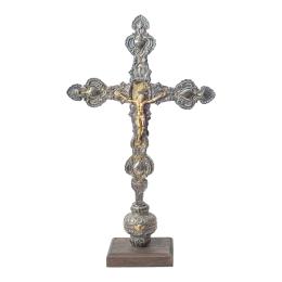 1233 - CRUZ PROCESIONAL DE PLATA CIRCA 1800