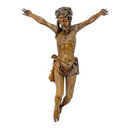 1244 - GRAN TALLA DE CRISTO DEL SIGLO XIX