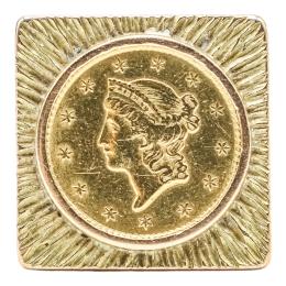 100 - ANILLO CON MONEDA, DE LOS AÑOS 60