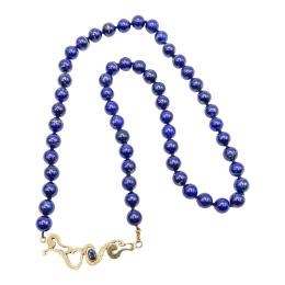 160 - COLLAR DE LAPISLÁZULI Y ZAFIRO