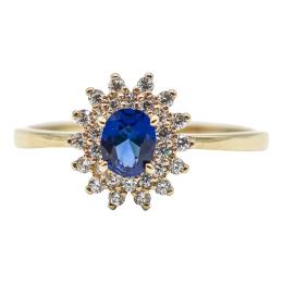 51 - ANILLO ROSETÓN CON CIRCONITAS