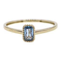 25 - ANILLO CON CUARZO AZUL