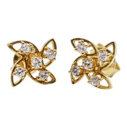 204 - PENDIENTES MOLINILLO CON BRILLANTES