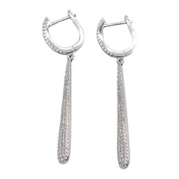 190 - PENDIENTES LARGOS CON CIRCONITAS