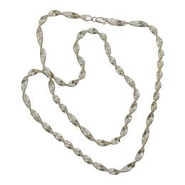 91 - COLLAR LARGO DE PLATA
