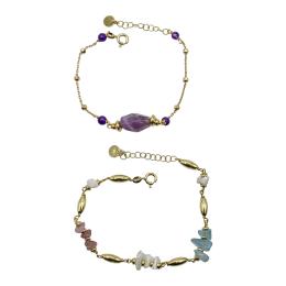 119 - DOS PULSERAS CON PIEDRAS NATURALES