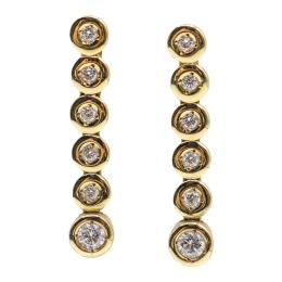 187 - PENDIENTES LARGOS CON BRILLANTES