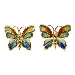 200 - PENDIENTES MARIPOSA CON ESMALTES
