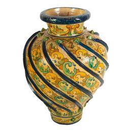 697 - JARRÓN EN CERÁMICA DE TALAVERA DE PRIMER TERCIO DE S. XX