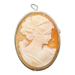 119 - BROCHE COLGANTE CAMAFEO, DE MEDIADOS S.XX