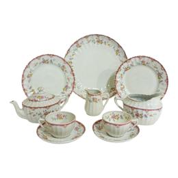 737 - SERVICIO DE TÉ EN PORCELANA DE MEDIADOS S.XX