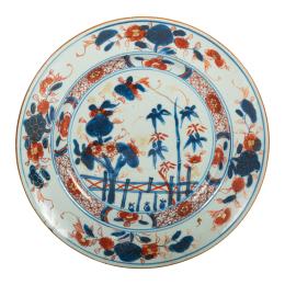 644 - PLATO DE PORCELANA CHINA IMARI S. XVIII-XIX