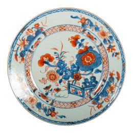 646 - PLATO DE PORCELANA CHINA IMARI S. XVIII-XIX