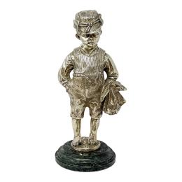 1055 - FIGURA CON PATÍNA DE PLATA DEL ÚLTIMO CUARTO S. XX