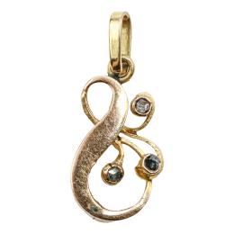 140 - COLGANTE CON DIAMANTES