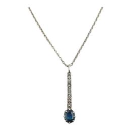 147 - COLGANTE CON ZAFIRO Y DIAMANTES