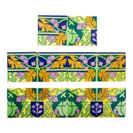 663 - CONJUNTO DE DIEZ BALDOSAS MODERNISTAS DE PPS. S.XX